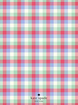 Preppy Kate Spade Plaid Pattern Wallpaper