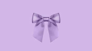 Preppy Lavender Bow Wallpaper