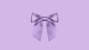 Preppy Lavender Bow Wallpaper