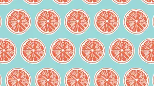Preppy Orange Slices Wallpaper