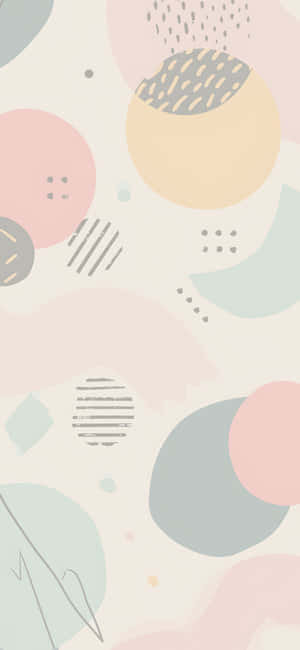 Preppy Pastel Abstract Art.jpg Wallpaper