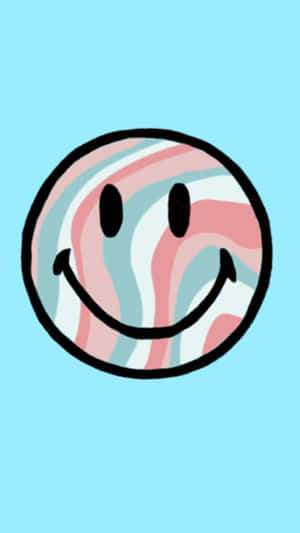 Preppy Pastel Smiley Face Aesthetic.jpg Wallpaper