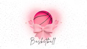 Preppy Pink Basketball Style Wallpaper