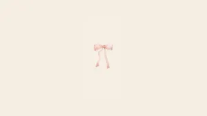 Preppy Pink Bow Accessory Wallpaper