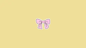 Preppy Pink Bow Wallpaper