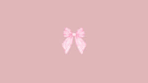 Preppy Pink Bow Wallpaper