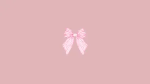 Preppy Pink Bow Wallpaper
