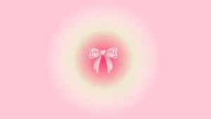 Preppy Pink Bow Wallpaper