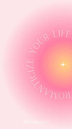 Preppy Pink Inspirational Quote Wallpaper Wallpaper