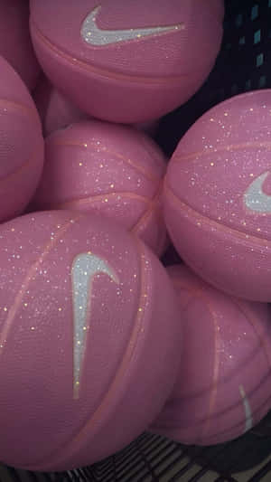 Preppy Pink Nike Basketballs Wallpaper