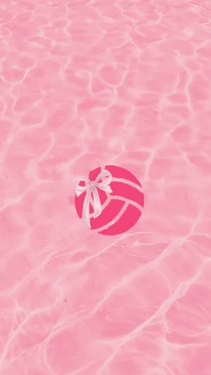 Preppy Pink Volleyball Wallpaper