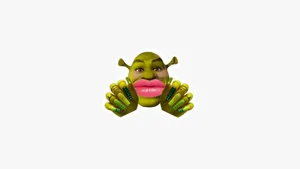 Preppy Shrek Meme Face Wallpaper