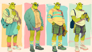 Preppy Shrek Style Wallpaper