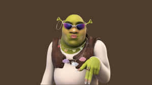 Preppy Shrek Style Wallpaper