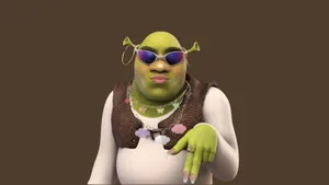 Preppy Shrek Style Wallpaper