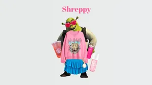 Preppy Shrek Style Wallpaper