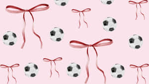Preppy Soccer Pattern Wallpaper