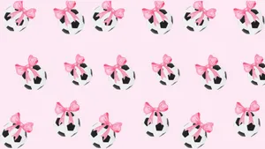 Preppy Soccer Pattern Wallpaper