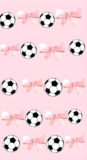 Preppy Soccer Pattern Wallpaper