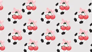Preppy Soccer Pattern Wallpaper