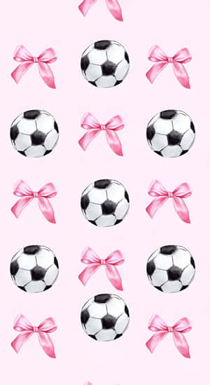 Preppy Soccer Pattern Wallpaper