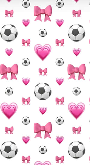 Preppy Soccer Pattern Wallpaper