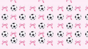 Preppy Soccer Pattern Wallpaper