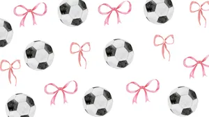 Preppy Soccer Pattern Wallpaper