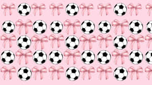 Preppy Soccer Pattern Wallpaper