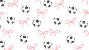 Preppy Soccer Pattern Wallpaper