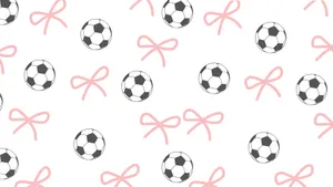 Preppy Soccer Pattern Wallpaper