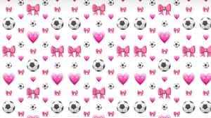 Preppy Soccer Pattern Wallpaper
