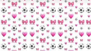 Preppy Soccer Pattern Wallpaper