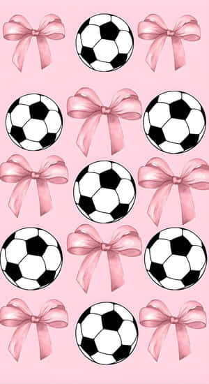Preppy Soccer Pattern Wallpaper