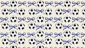 Preppy Soccer Pattern Wallpaper