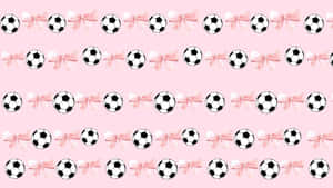 Preppy Soccer Pattern Wallpaper