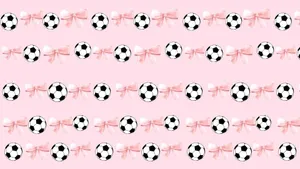 Preppy Soccer Pattern Wallpaper