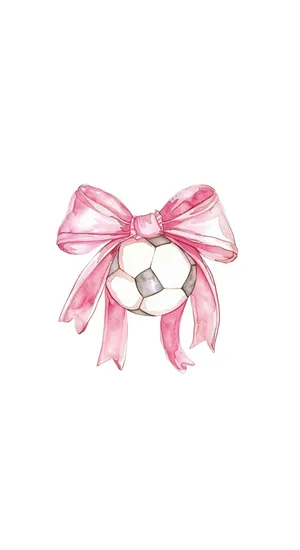 Preppy Soccer Style Bow Wallpaper