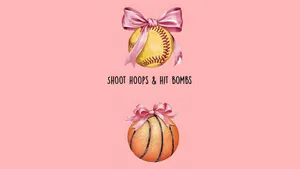 Preppy Softball And Basketball Wallpaper