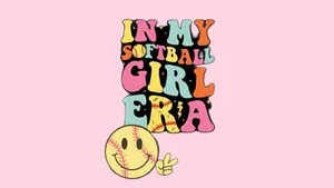 Preppy Softball Girl Era Wallpaper