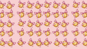 Preppy Softball Pattern Wallpaper