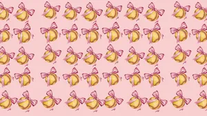 Preppy Softball Pattern Wallpaper