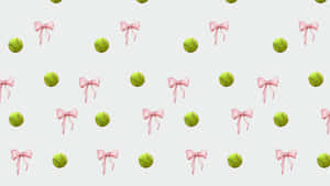 Preppy Softball Pattern Wallpaper