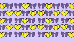 Preppy Softball Pattern Design Wallpaper