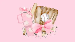 Preppy Softball Style Wallpaper