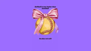 Preppy Softball Style Wallpaper