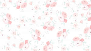 Preppy Spring Floral Pattern Wallpaper