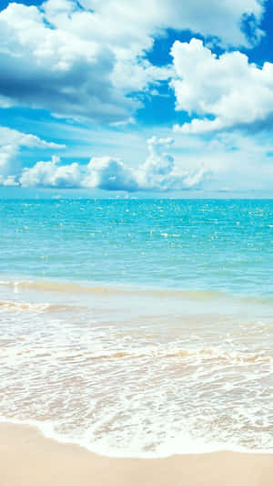 Preppy Summer Beachscape Wallpaper