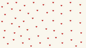 Preppy Valentines Day Heart Pattern Wallpaper