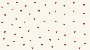 Preppy Valentines Day Heart Pattern Wallpaper